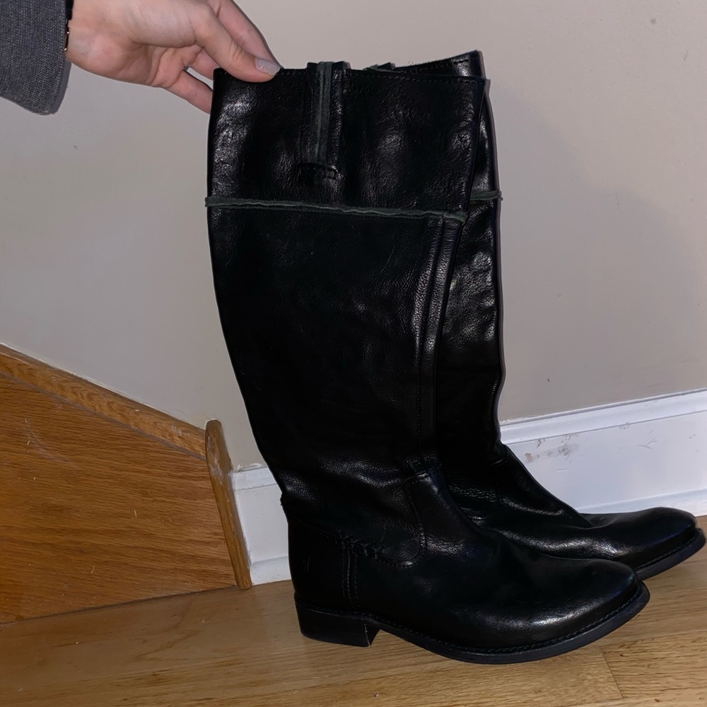 Frye Black Leather Boots